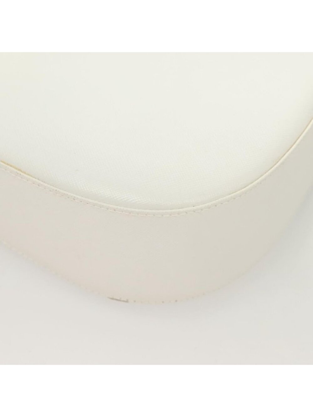 Authentic Salvatore Ferragamo Shoulder Bag Leather White Silver - Picture 8 of 16